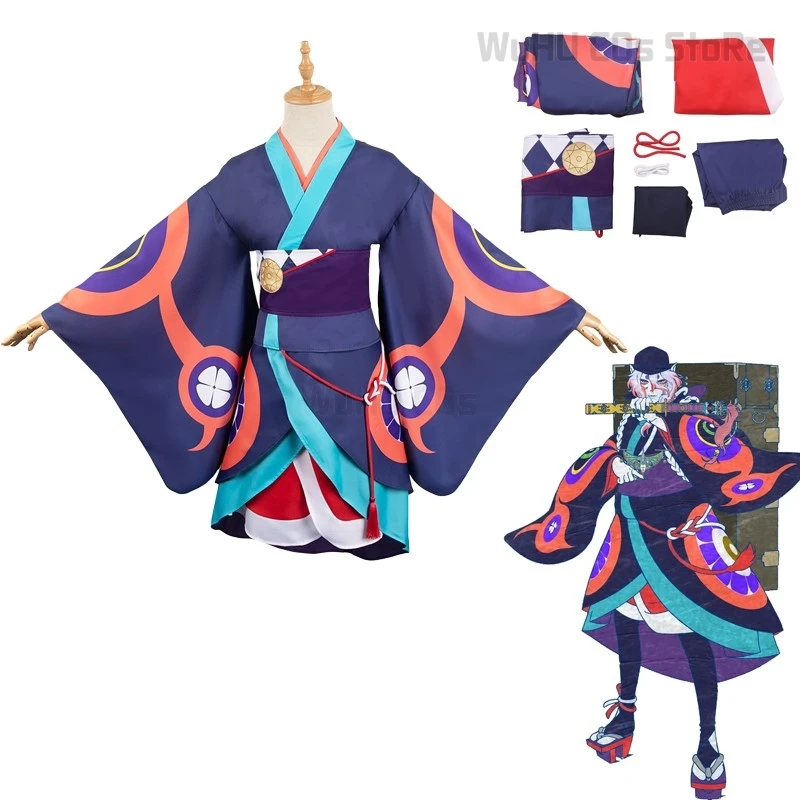 Anime Mononoke Cosplay Movie Medicine Seller Kusuriuri Cosplay Costume Kimono Women Hallowen Christmas Roleplay Costume Full Set