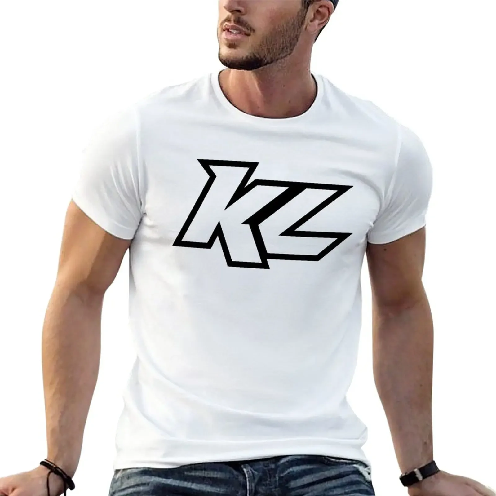 KL US Racer T-Shirt summer tops blacks mens graphic t-shirts pack