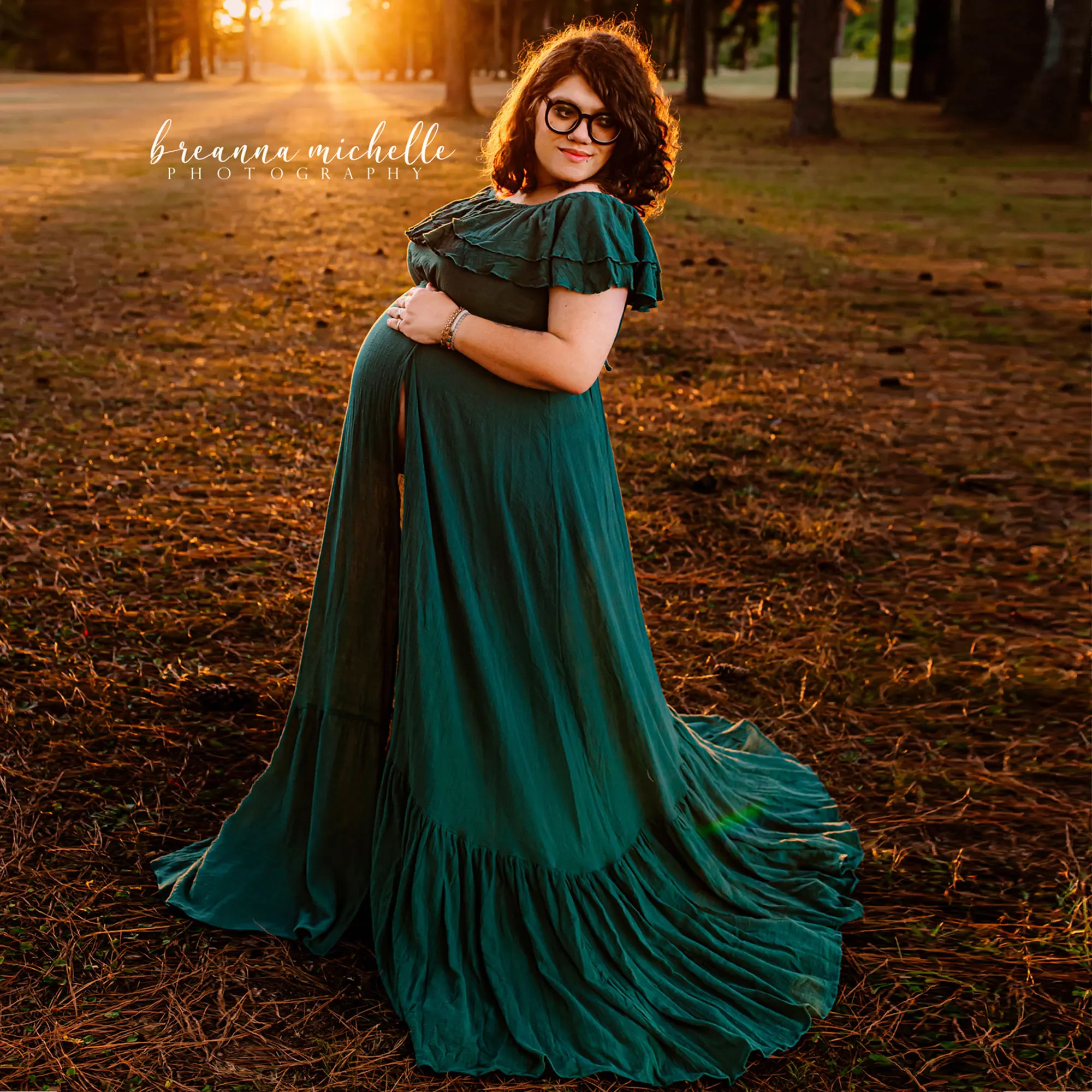 Don & Judy Baumwolle Mutterschaft Fotoshooting Kleid Boho Front Split Party Babys hower Fotografie Nachthemd schwangere Frauen Fotos ession