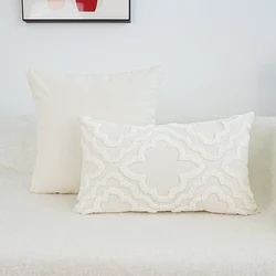 1pc, Simple Style, Geometric Pattern, Embroider, Pillow Cover, Home, Sofa, Car Pillow, Cushion Cover Holiday No Pillow Core