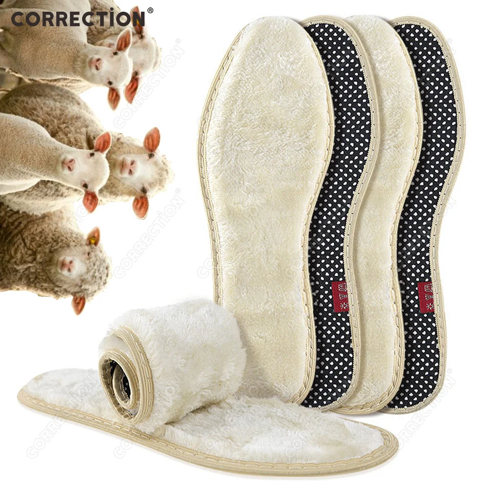 

Утолщенные стельки с подогревом из кашемировой шерсти и овчины, теплые дышащие, мягкие подушки с защитой от холода, подходят для зимних ботинок, повседневная обувь