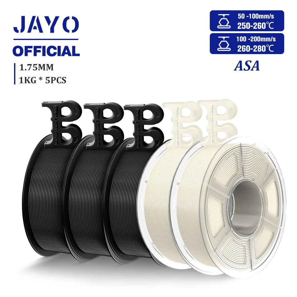 JAYO ASA / ABS / Gemakkelijk ABS-filament 1,75 mm 1KG 3D-filament Lage druktemperatuur ABS 3D-printerfilament Uitstekende weerstand