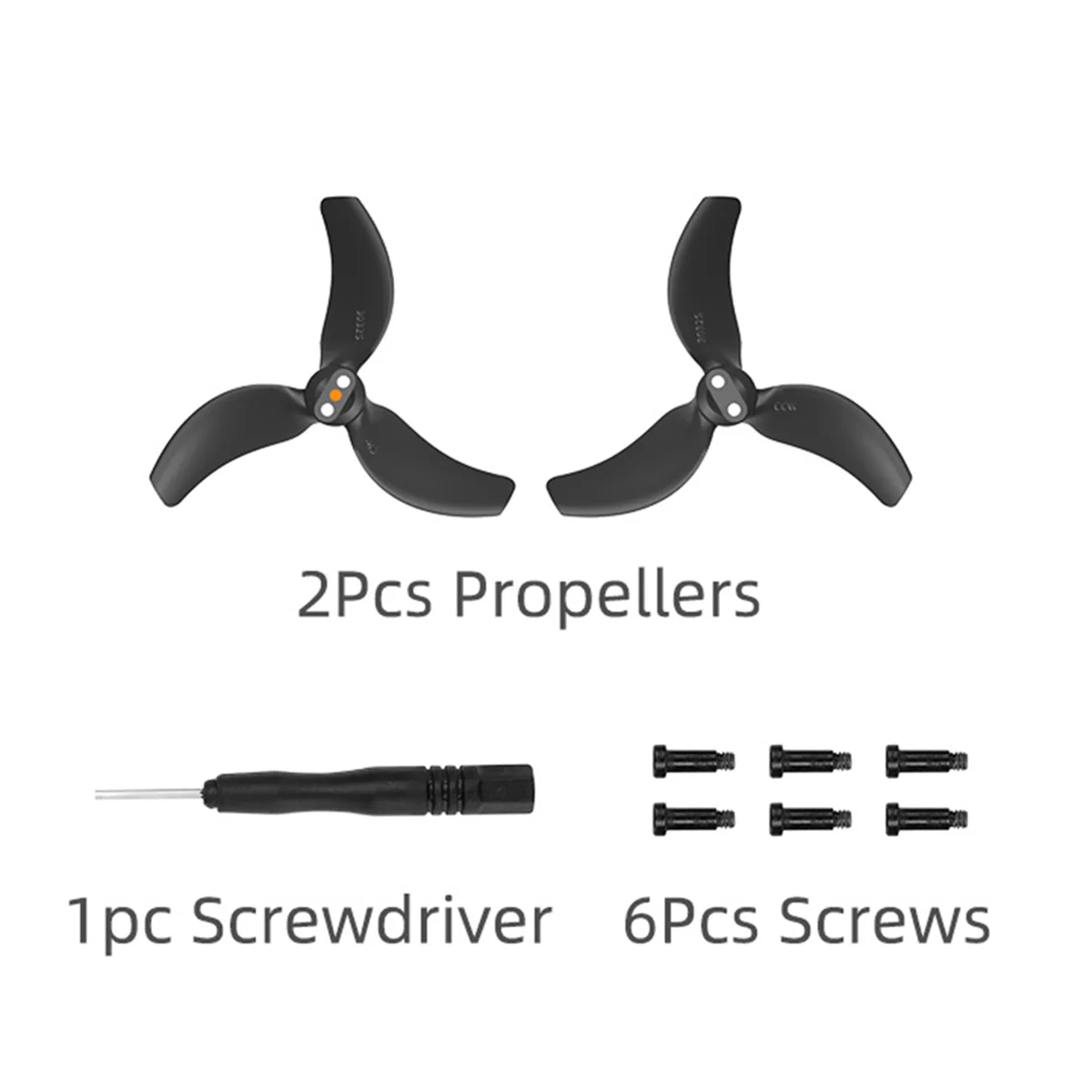 1 Pair of Propeller Blades for Avata 2 Propeller 3032S Blades Mini Lightweight Drone Wing Accessories,Black