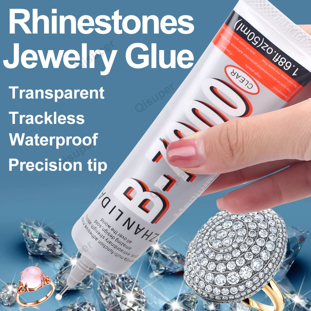 Transparent Rhinestone Jewelry Glue Phone Repair Crystal Bead Precision Contact Adhesive Textile Fabric Clothes Craft Gel Cement