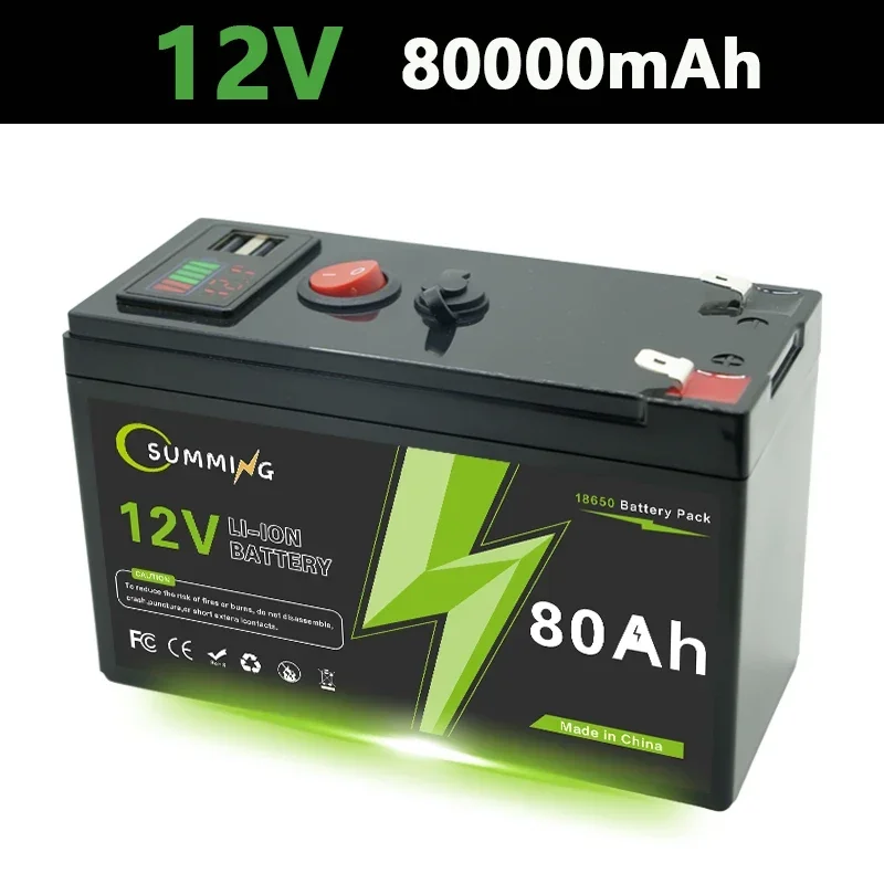 LiFePO4 12V 150Ah oplaadbare lithiumbatterij, ingebouwd BMS, perfect voor rit op speelgoed, zonnepanelen, viszoekers, elektrische wielen