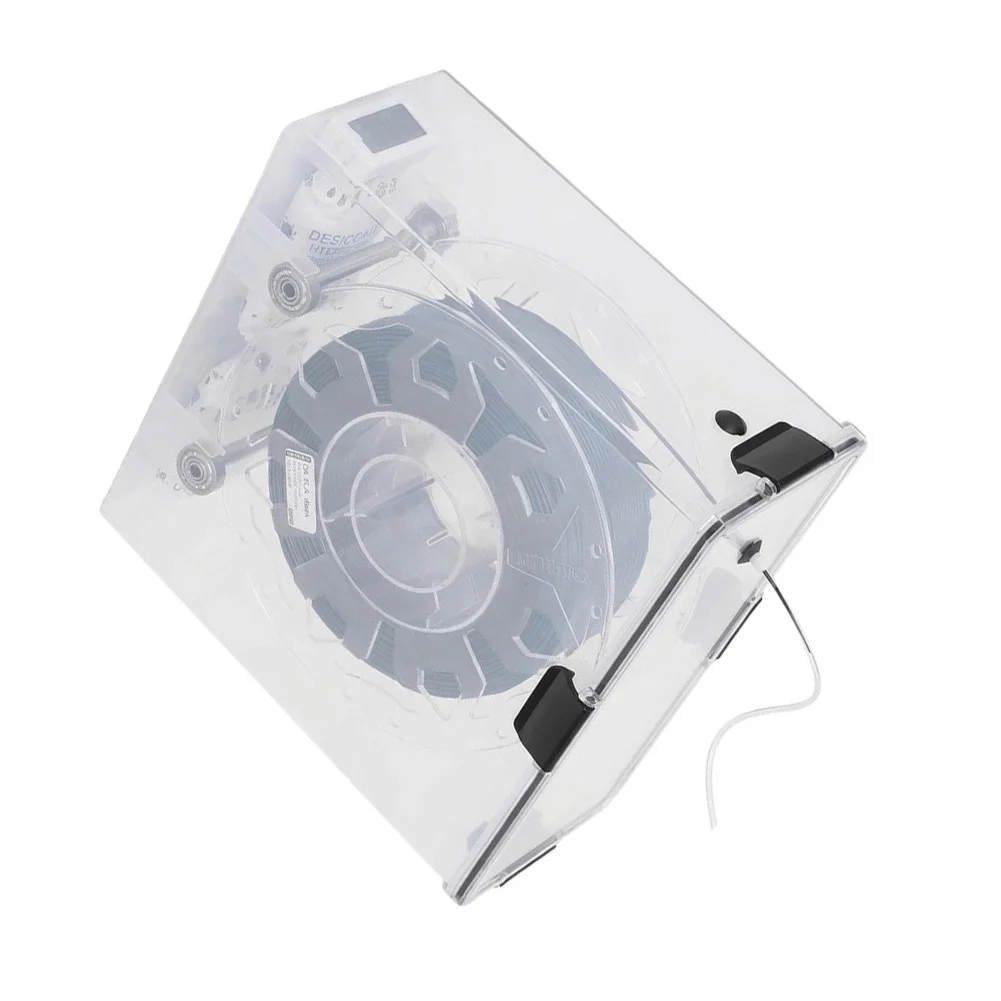 Filament Dryer Box for 3D Printer Digital for temp Humidity Monitor Reusable Plastic Storage with Clear Viewing Panel