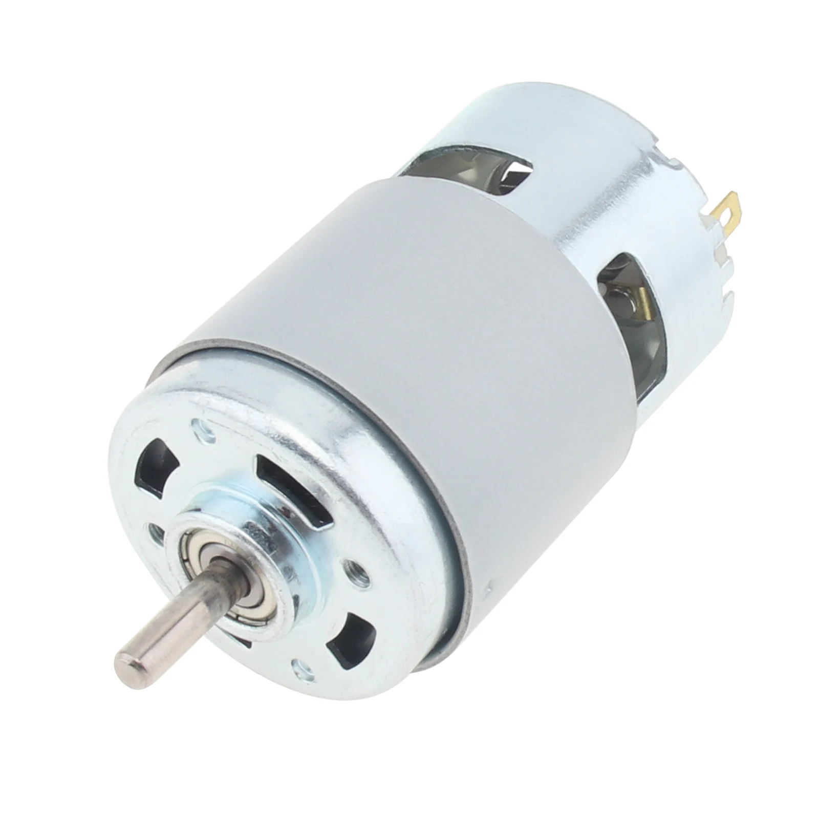 775 DC Motor 12V 3000-6000RPM High Speed Large Torque Motor for DIY Toys/Micro Machine/Drill with Ball Bearing and Fan Blades