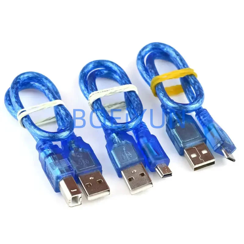 30cm USB Cable R3 / Mega 2560 R3/ ADK USB-A to USB-B for Arduino MINI TYPE-C MICRO Printer Cable