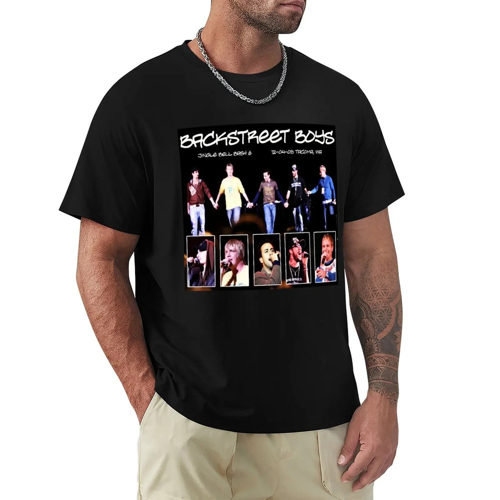 Backstreet Boys Classic T-shirt hippie clothes plus sizes Men's t-shirt