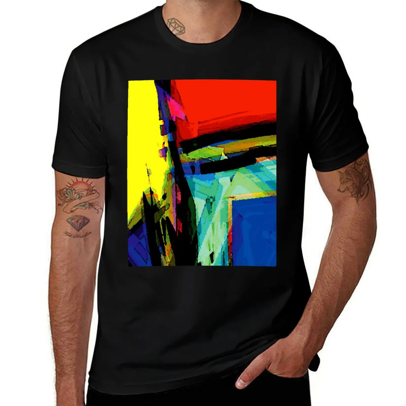 Battle Between Colours I T-Shirt Big and Tall Solid Color T-Shirt