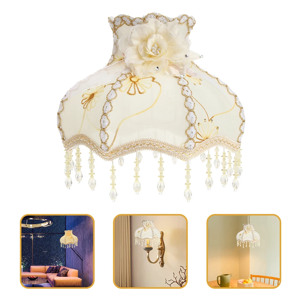 

Style Fabric Lampshade Replacement Cloth Light Cover For Bedroom Living Room Office Hotel Decor Large Easy