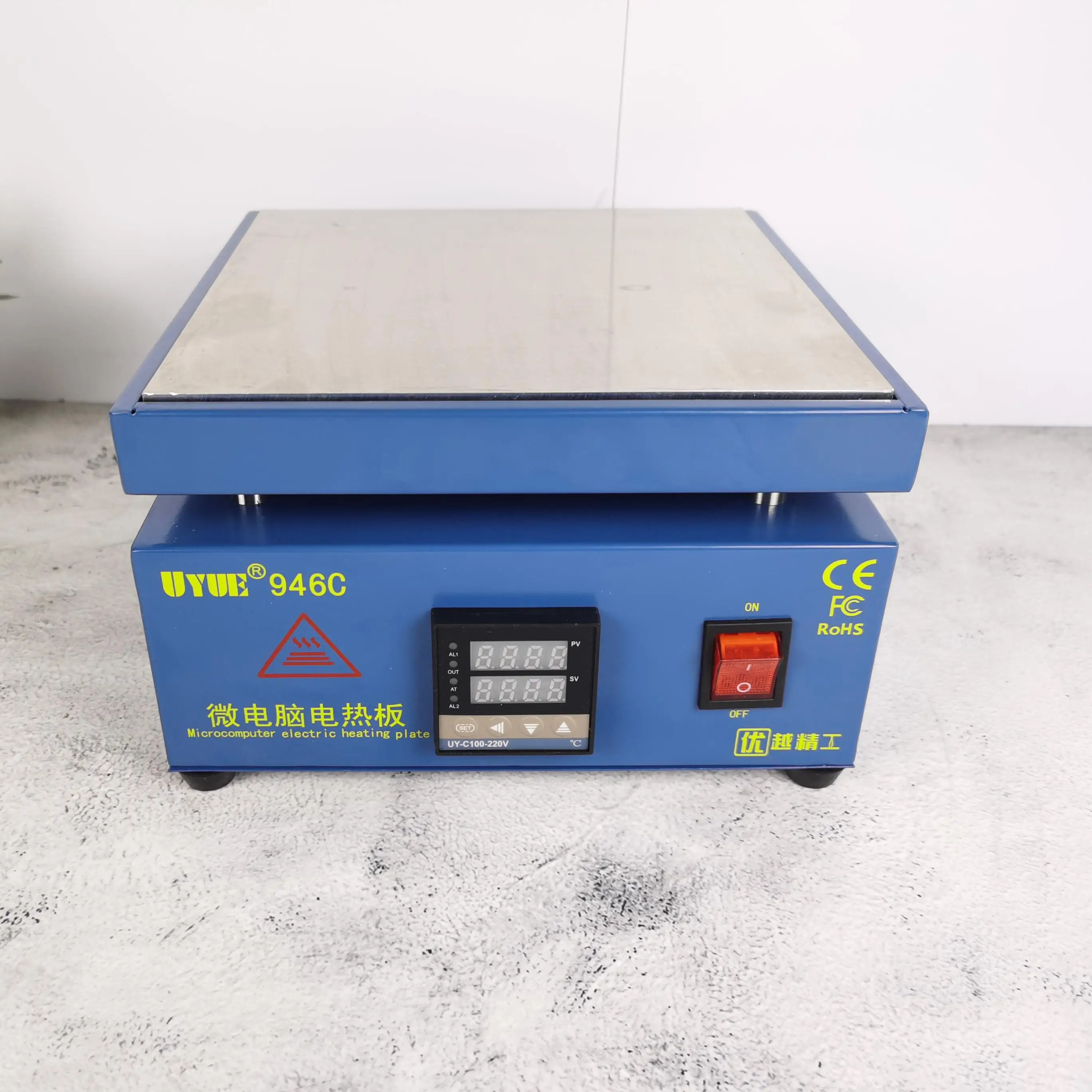 Uyue946c Elektronische Hete Plaat Verwarm Lcd Digitaal Display Voorverwarmingsstation Voor Pcb Smd Verwarming Telefoon Touchscreen Apart
