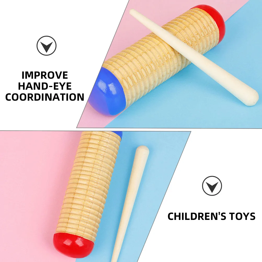 

2 Sets Sand Drum Percussion Instrument Hammers for Music Parties Wooden Parent-