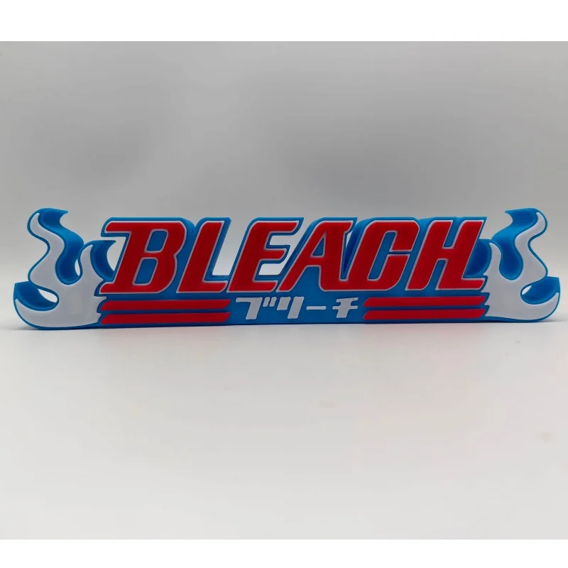 3D Nameplate Bleach Logo KUROSAKI IGHIGO Doll Model Ornament PLA Material KUCHIKI RUKIA Cosplay Exhibition Sign Decoration Gift