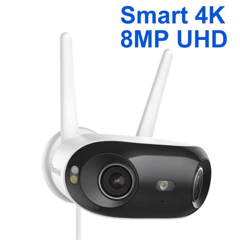 REOLINK Elite 4K 8MP Wi-Fi 6 180° Panoramic Dual-Lens Security Camera IP Camera Dual-Band with Color Night Vision Motion Track