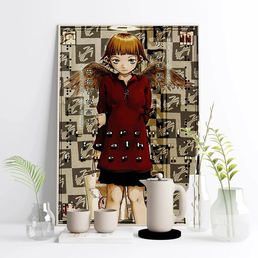 Haibane Renmei Anime Print Art Poster Japanese Manga Canvas Painting Modern Cartoon Wall Kids Room Decor