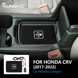 15W Mobile Phone Fast Charging Car Wireless Holder For Honda CRV 2017 2018 2019 2020 2021 2022 Charger Board Trim Accessories