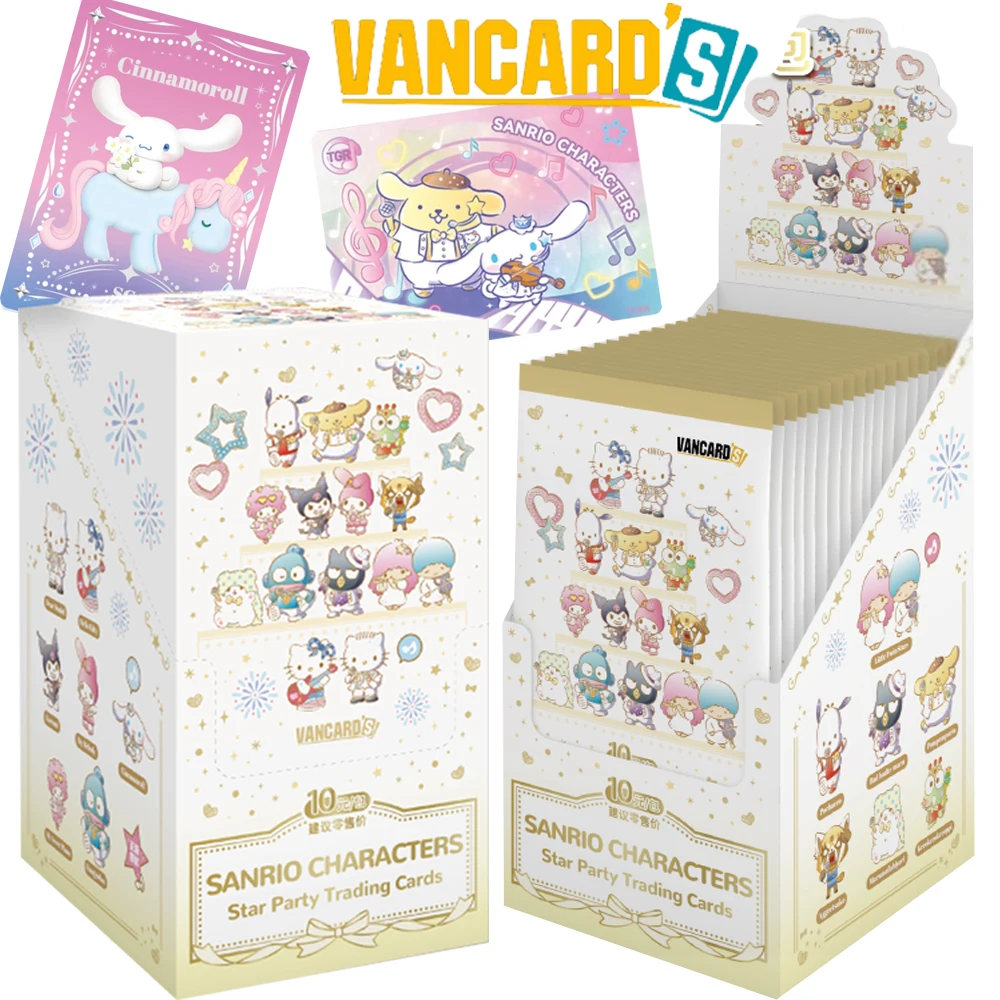 

Vancard's Sanrio Characters Collection Cards Kuromi Hello Kitty Star Party Camping Theme Friends Gathering Cards Toys Gifts