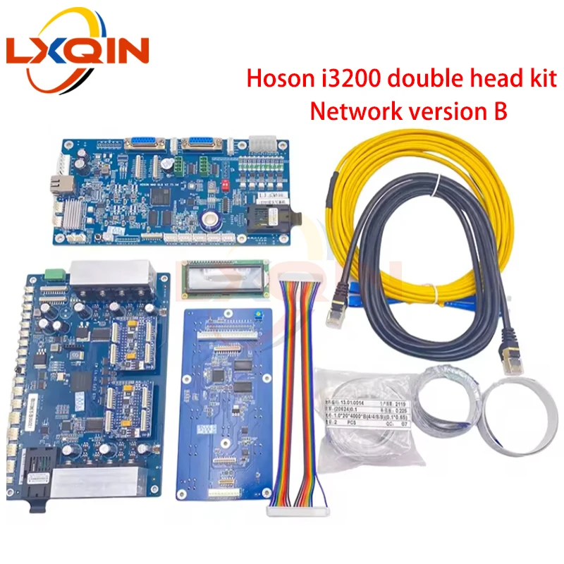 LXQIN i3200 Hoson double head board kit for Epson i3200 print head for water based/Eco solvent printer Network Version