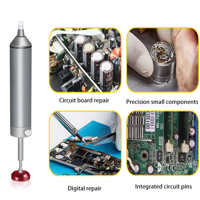 Aluminum Powerful Desoldering Pump Suction Tin Gun Soldering Sucker Pen Manual Vacuum Removal Solder Iron Welding Repair Tool