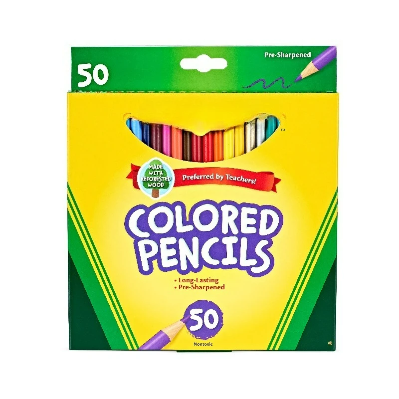 

Colored Pencil Set, 50 Ct, School Supplies, Adult Coloring Pencils, Gift