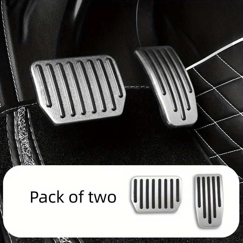 For Tesla Model 3/Y Aluminum Pedal Cover 2 Pack Accessories 2019-2024 Foot Pedal Pads Anti-Slip Performance Accelerator amagi
