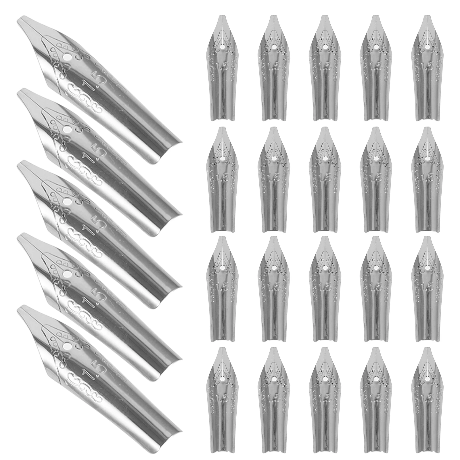 

20 Pcs Fountain Pen Nib Mini Unique Japanese Nibs for Metal Replacement Student