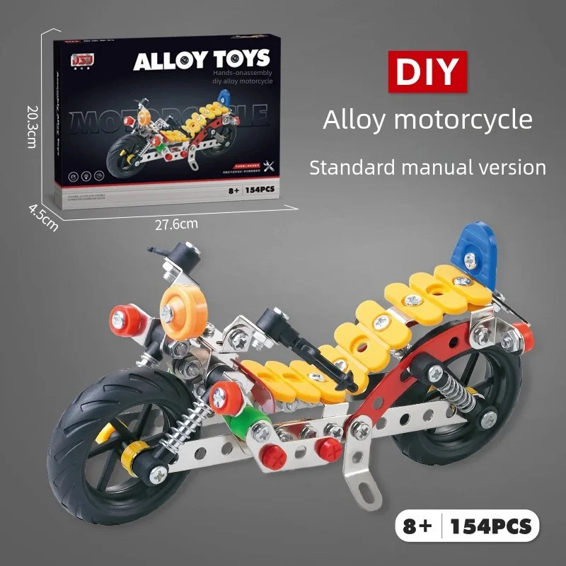 الجمعية المعدنية لودر أطفال بالريموت كنترول محاكاة المسمار الجوز DIY بها بنفسك سبيكة بنة نموذج سيارة ألعاب تعليمية للأطفال للبنين