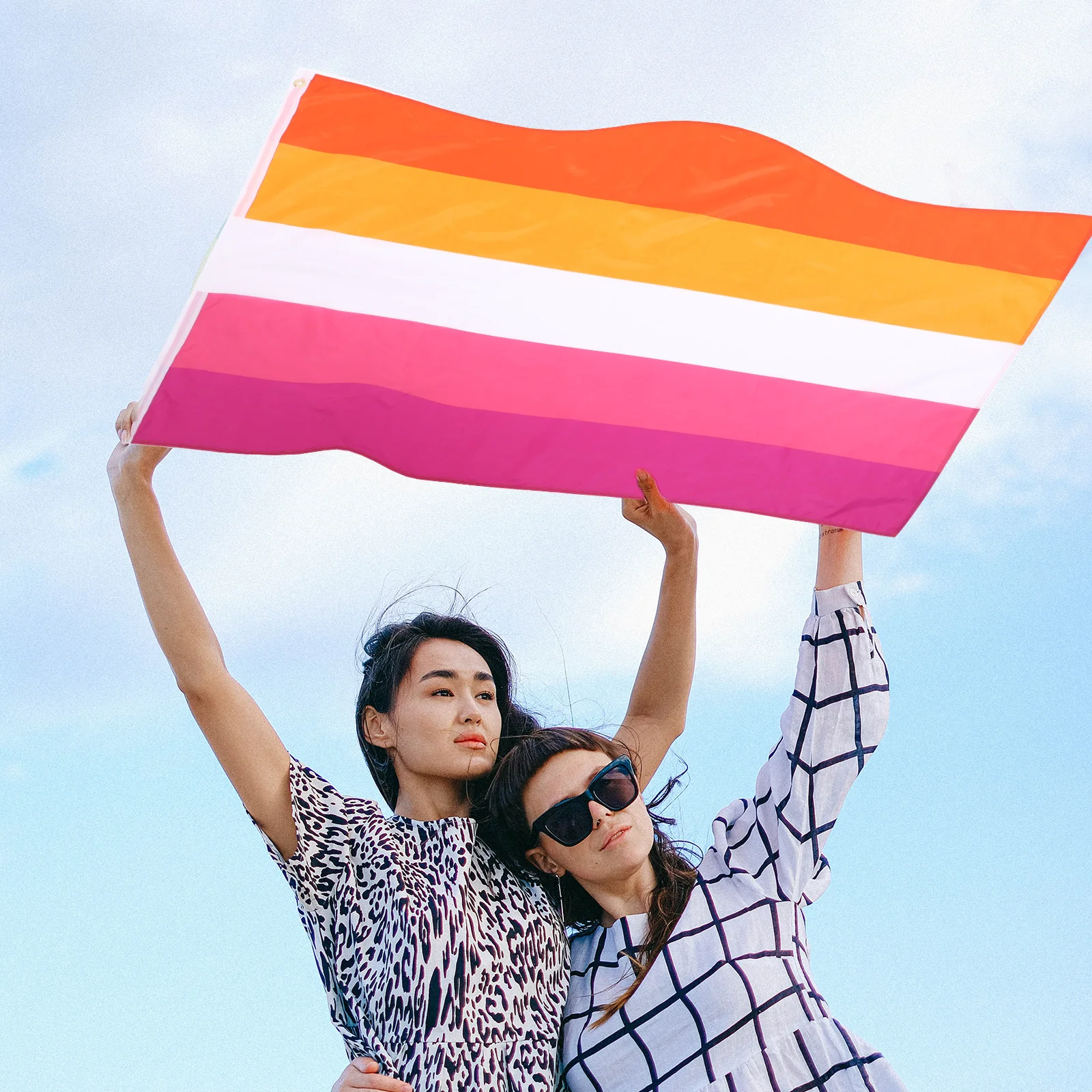 

2pcs Polyester Pride Banner Outdoor Garden Decoration Festival Party Supply Colorful Stripes Pride Month Flags