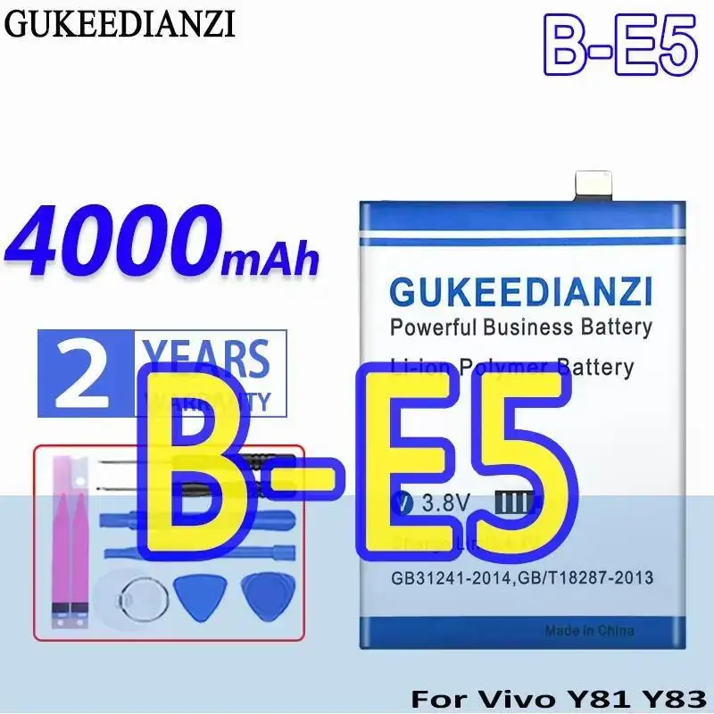 

Для Vivo Y81 Y83 1802 1808 Y81S Y83A Y1732T V1732A аккумулятор мобильного телефона B-E5 4000 мАч долговечная производительность