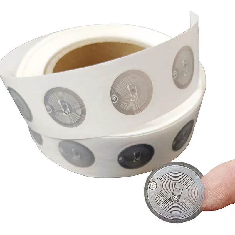 10pcs RFID 13.56MHz Smart Tag 14443A MF F08 Classic 1K  S50 Wet Inlay Sticker Lable  Andriod NFC Tags For Access Control System