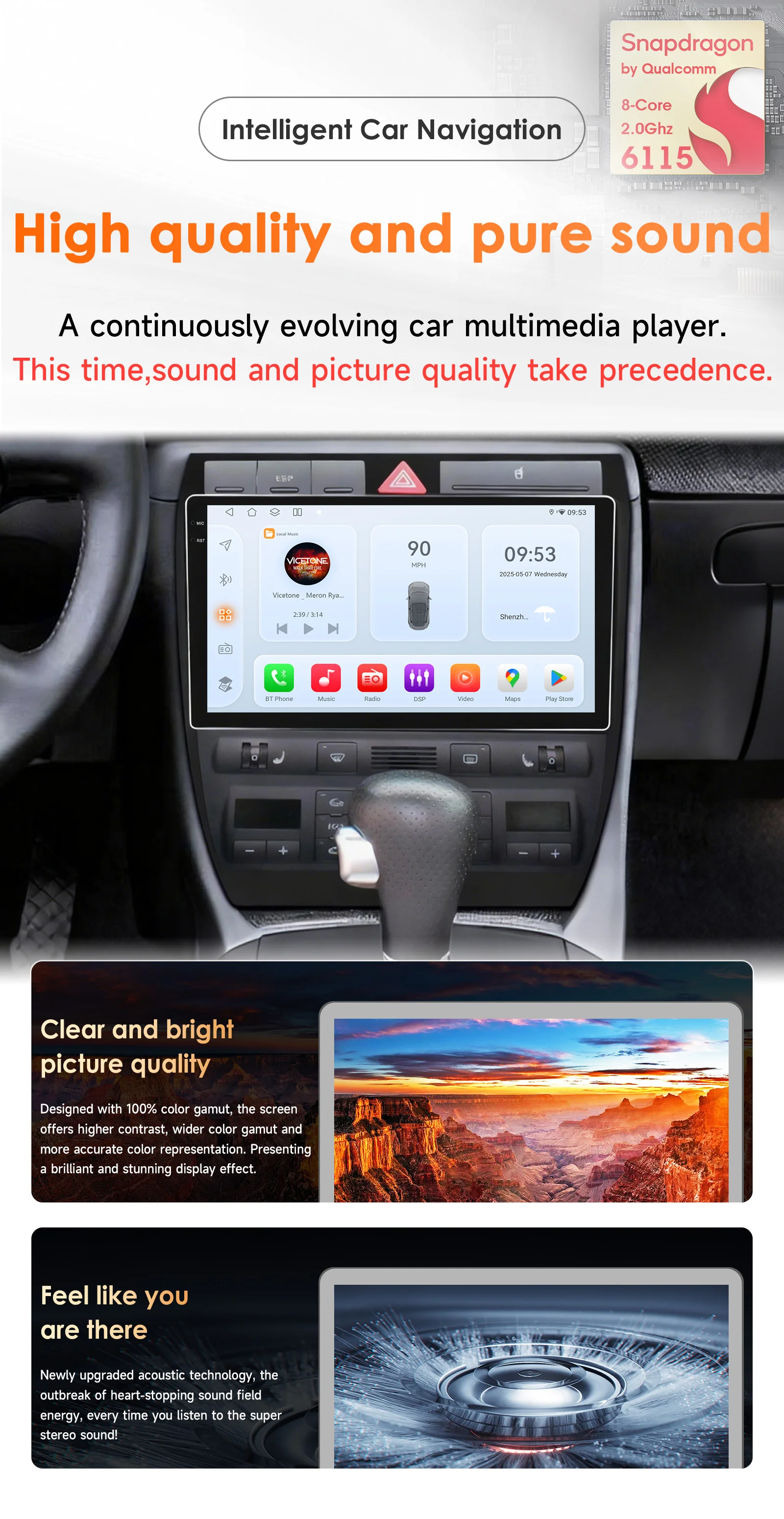 Hizpo Wireless CarPlay Android Auto Radio For Audi A6 C5 2 RS6 S6 1997 - 2004 4G Car Intelligent Systems Multimedia GPS 2din RDS