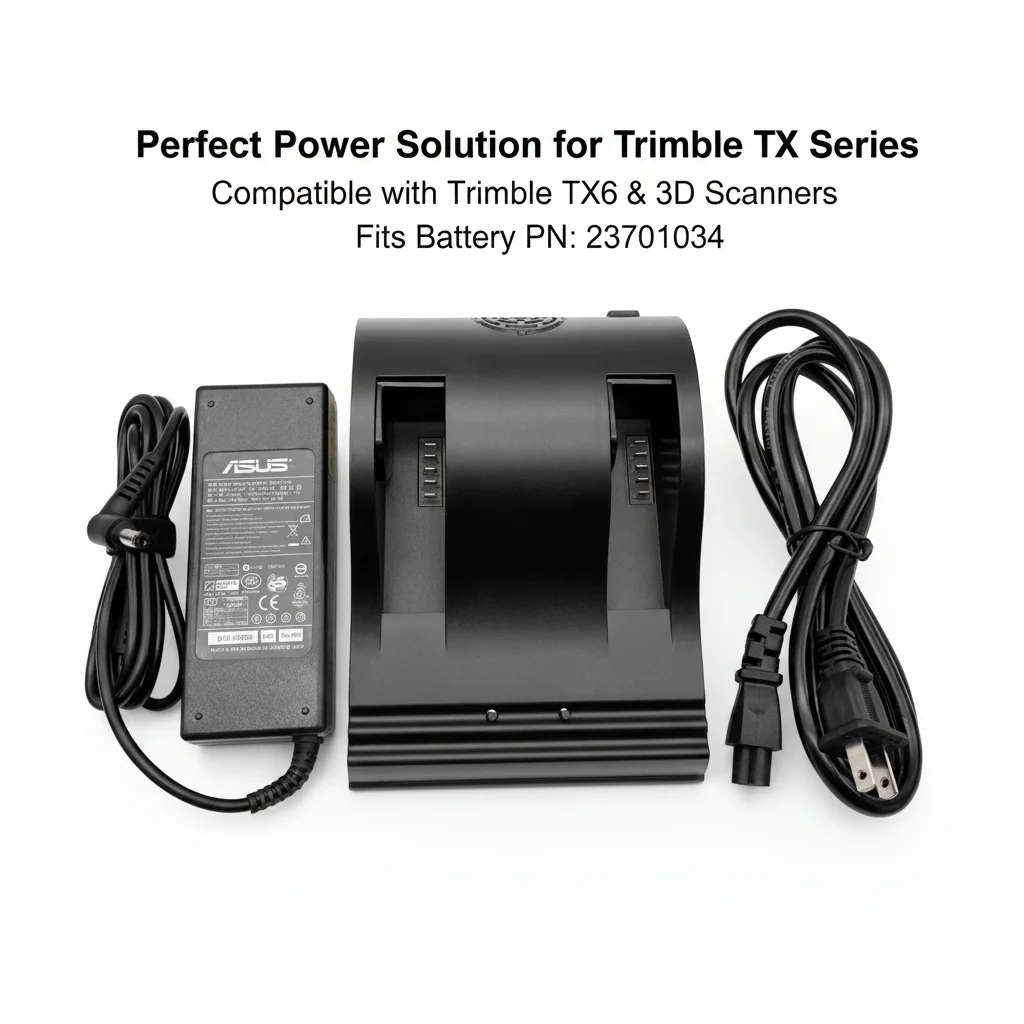New Style Trimble la ser Scanner Battery Charger CH5050 for Trimble TX6 TX8 3D la ser Scanners TX Battery 23701034