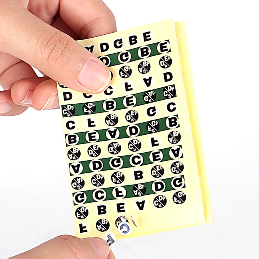 

10Pcs Guitar Fretboard Sticker Notes Map Labels for Acoustic Electric Guitar Professional Learning Decals Fret Decals Sticker