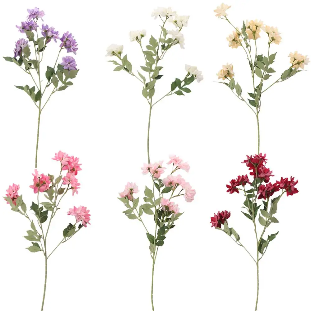 

Elegant Artificial Jasmines Flower Real Touch Beautiful Silk Simulation Jasmine Handmade Fake Flower Hotel Restaurant Decor