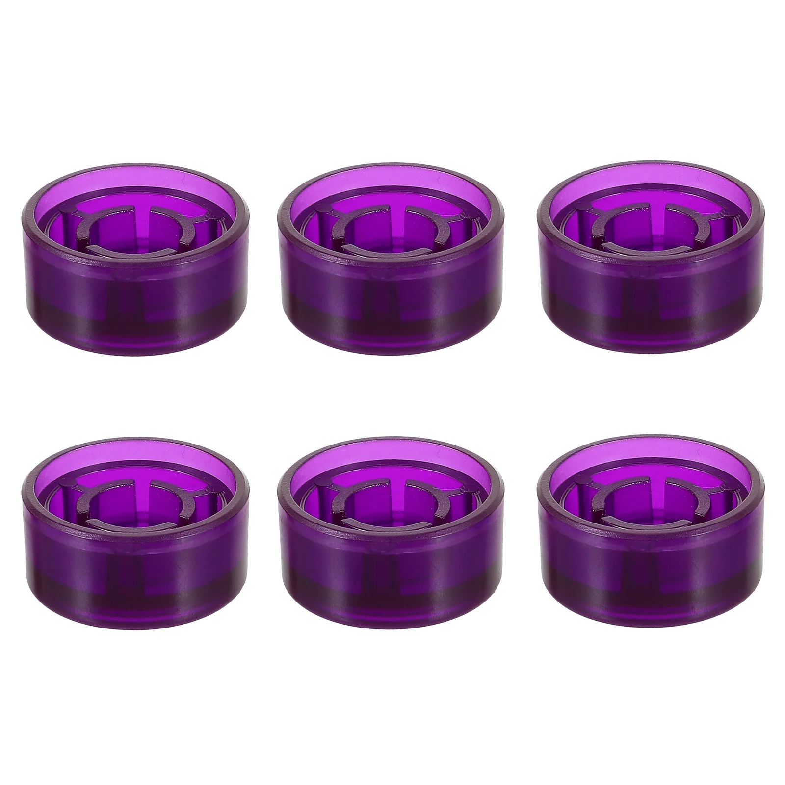 

6 Pcs Foot Switch Effect Pedal Cap Transparent Caps Plastic Guitar Accessories Footswitch