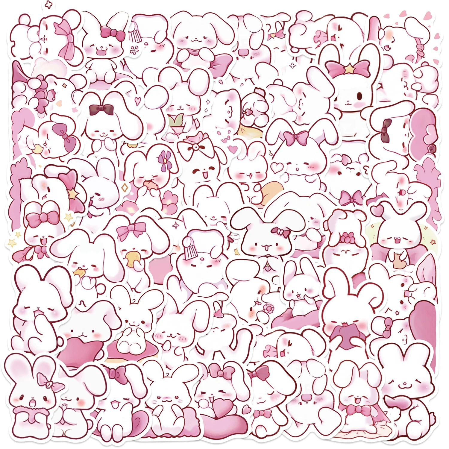 50Pcs Cute Rabbit D…