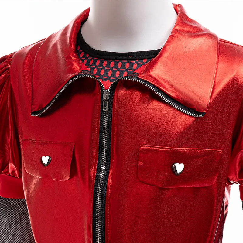 Ragazze Discendenti 4 Costume Cosplay Rosso Film The Rise of Red Accion Halloween Travestimento Party Dress Up Suit per bambini