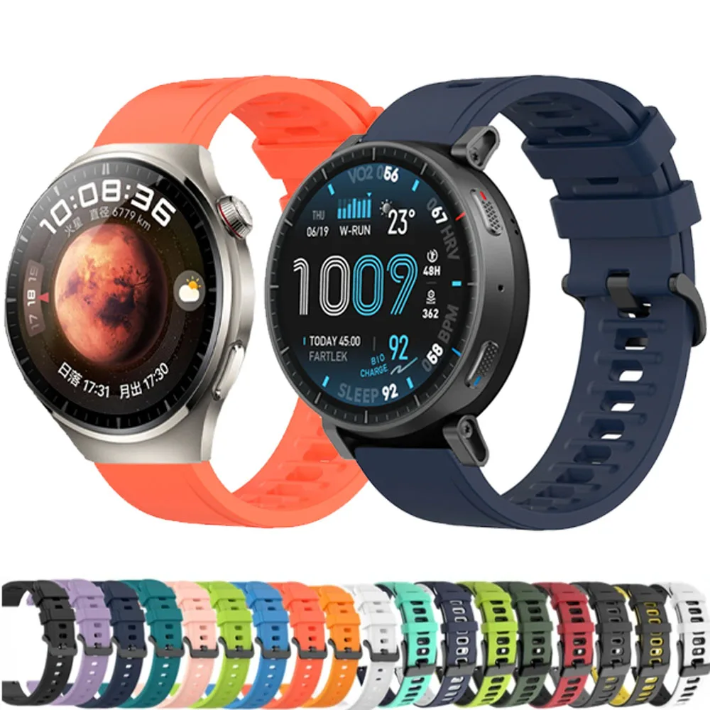 22mm 20mm Silikonarmband für Huawei Watch 5 GT6/5/4 Pro 46mm CMF Watch Pro Armband für Amazfit Balance 2/Active Max/2