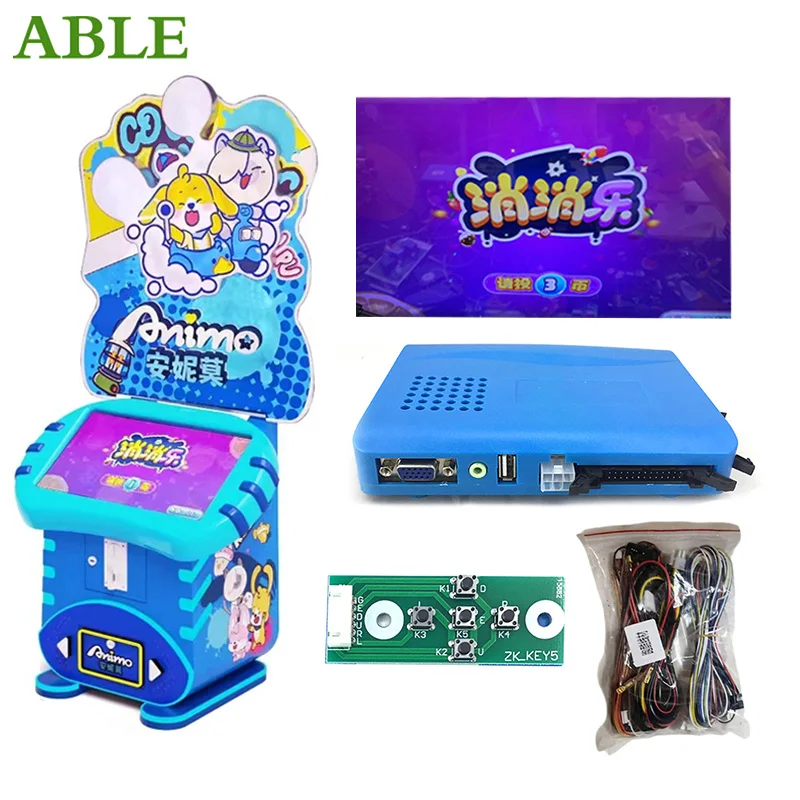 Tile-Matching Game/Xiaoxiaole Games PCB board motherboard DIY kit with wires suitable for arcade simulation video games