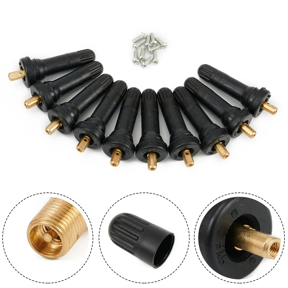 مراقبة الضغط الاستشعار صمام الجذعية TPMS 10 قطعة أجزاء ملحقات الإطارات مراقبة ضغط الإطارات ل داسيا لفورد