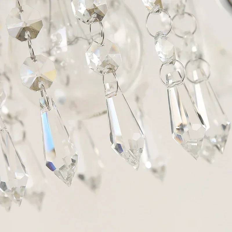Crystal wall lamp living room bedside mirror headlights modern corridor bedroom creative American lamps