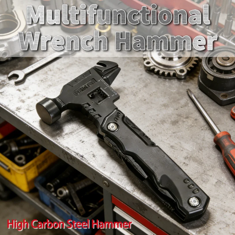 

Многофункциональный молоток-гвоздодер для экстренной разбивки окон автомобиля, складной, для кемпинга и деревообработки