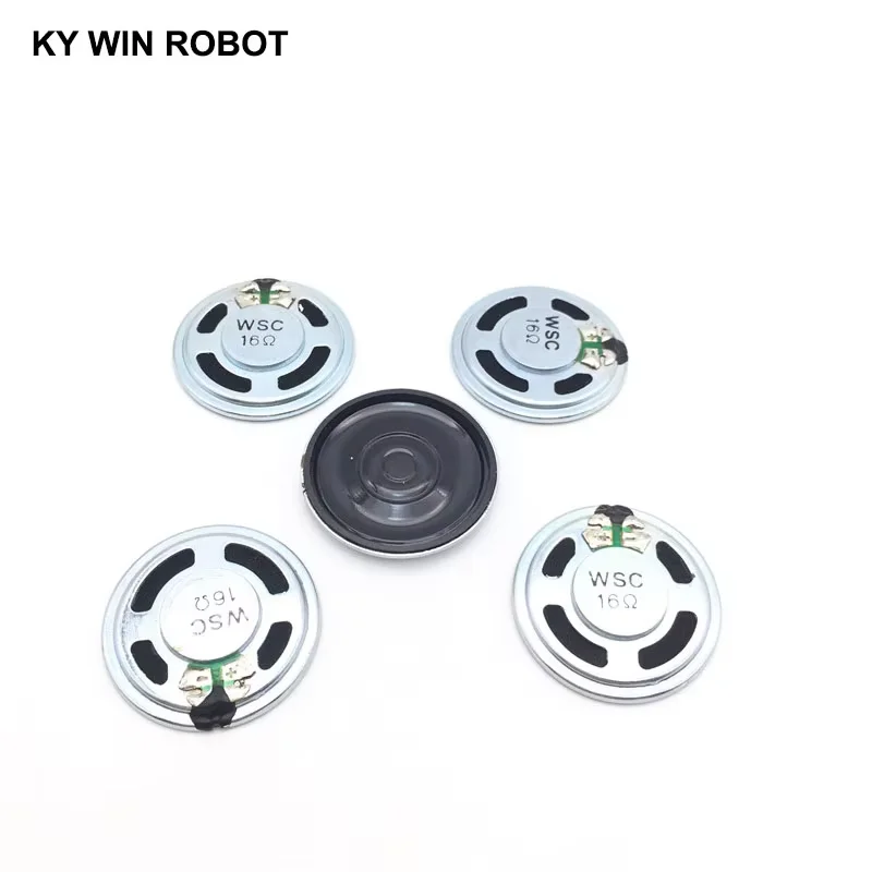 2pcs/lot New Ultra-thin Mini speaker 16 ohms 1 watt 1W 16R speaker Diameter 36MM 3.6CM thickness 5MM