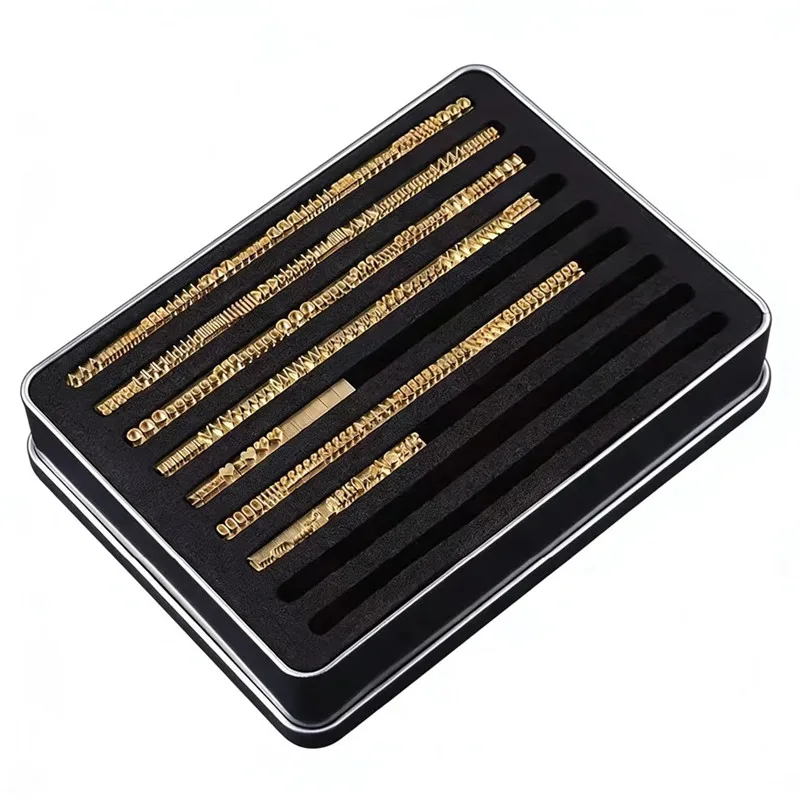 

306Pcs Adjustable Hot Foil Stamping Kit - Brass Type Set for Leather Craft, Packaging, Cards & DIY | MAXITA Embossing Tool Set