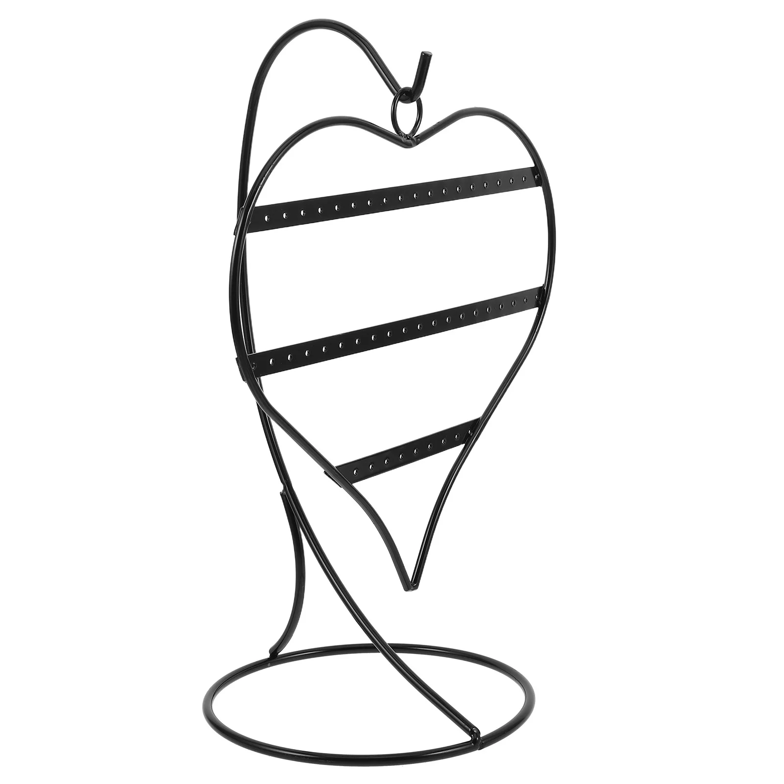 Metal Earring Display Stand Iron Art Jewelry Organizer Rack for Retail Store Live Streaming Desktop Use