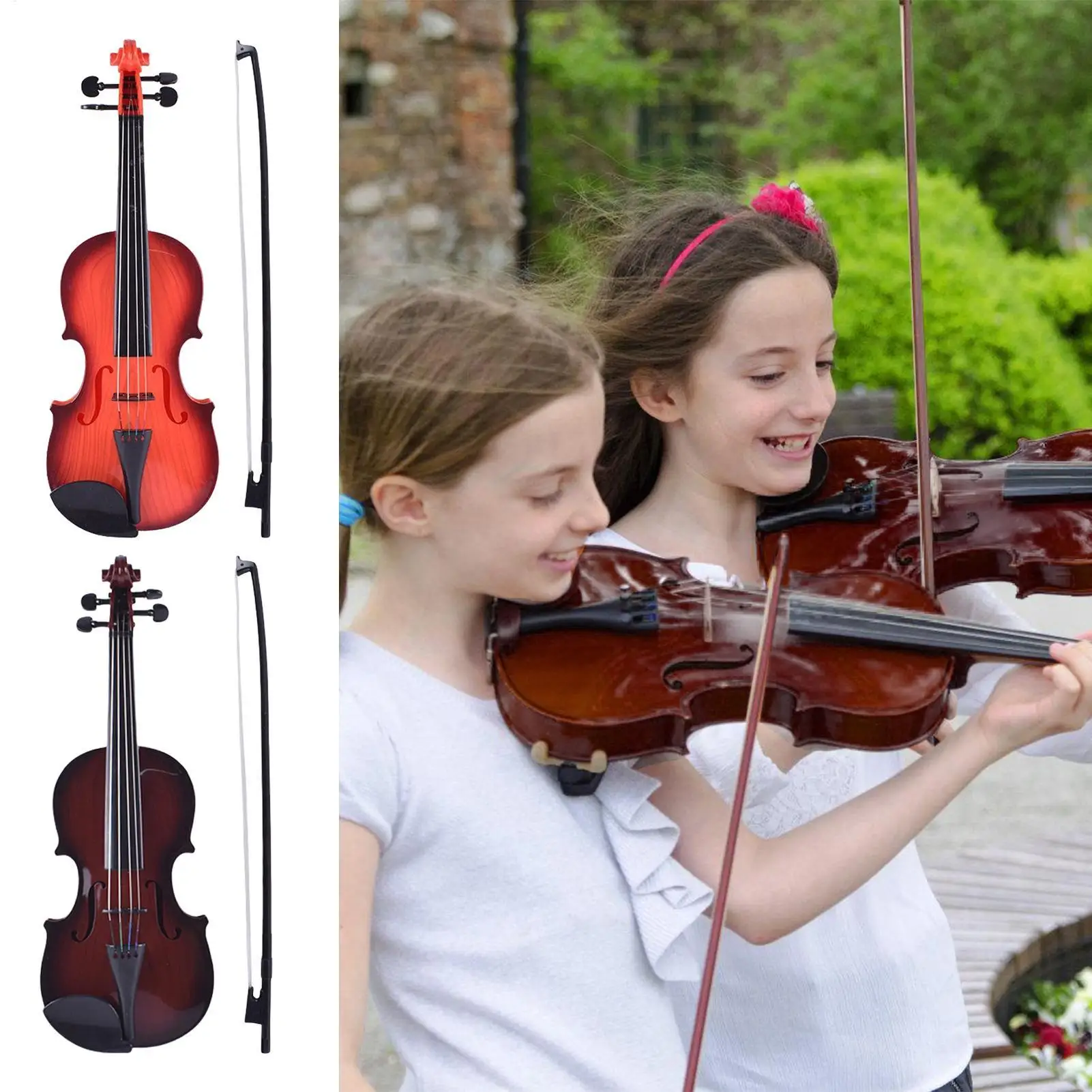 Zabawkowa skrzypce Instrument muzyczny Skrzypce Regulowane struny Muzyka Dzieci Instrument muzyczny dla początkujących Chłopcy Dziewczęta Dom Podróż Urodziny