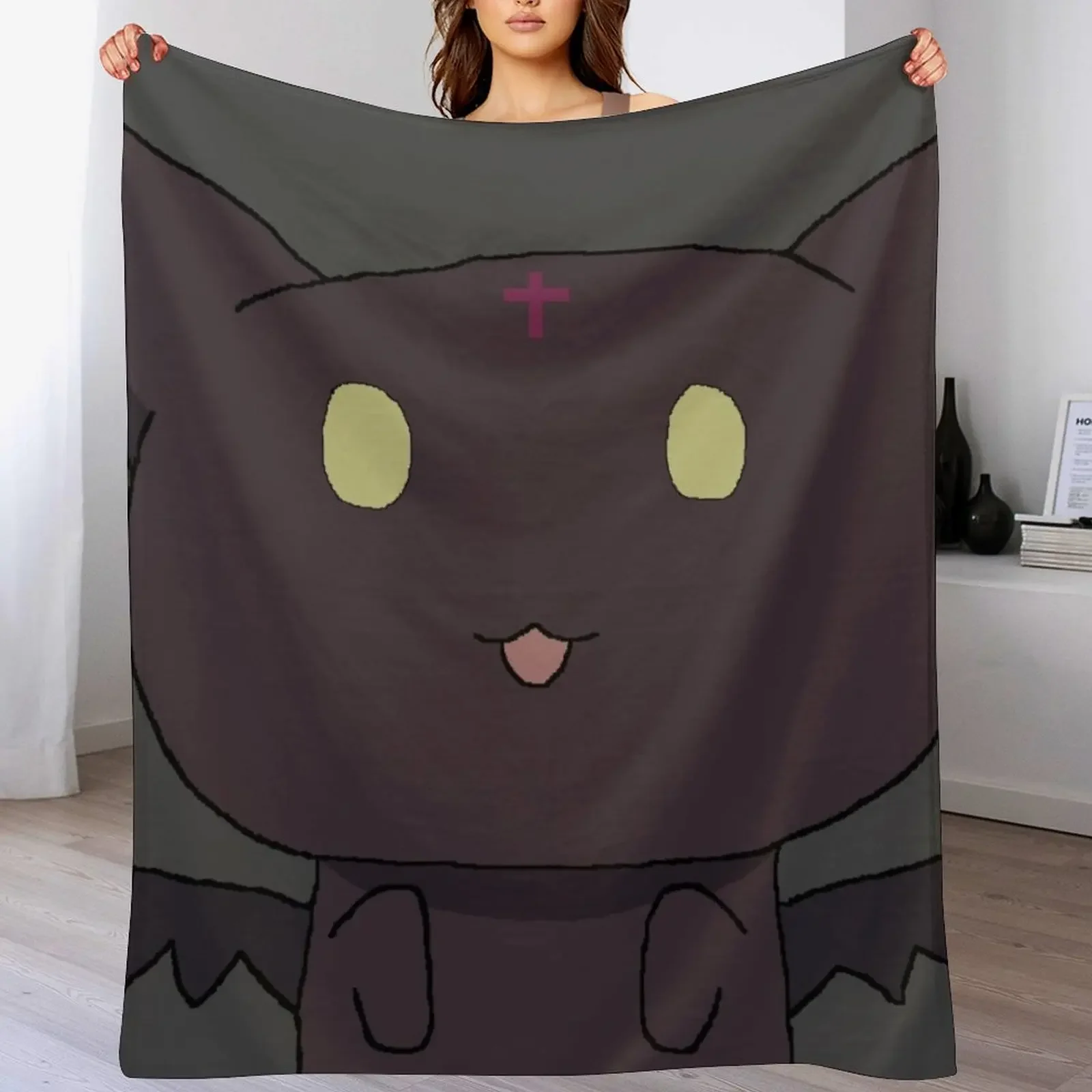 

Chomusuke Throw Blanket Men's Soft Warm Throw Blanket for Couch