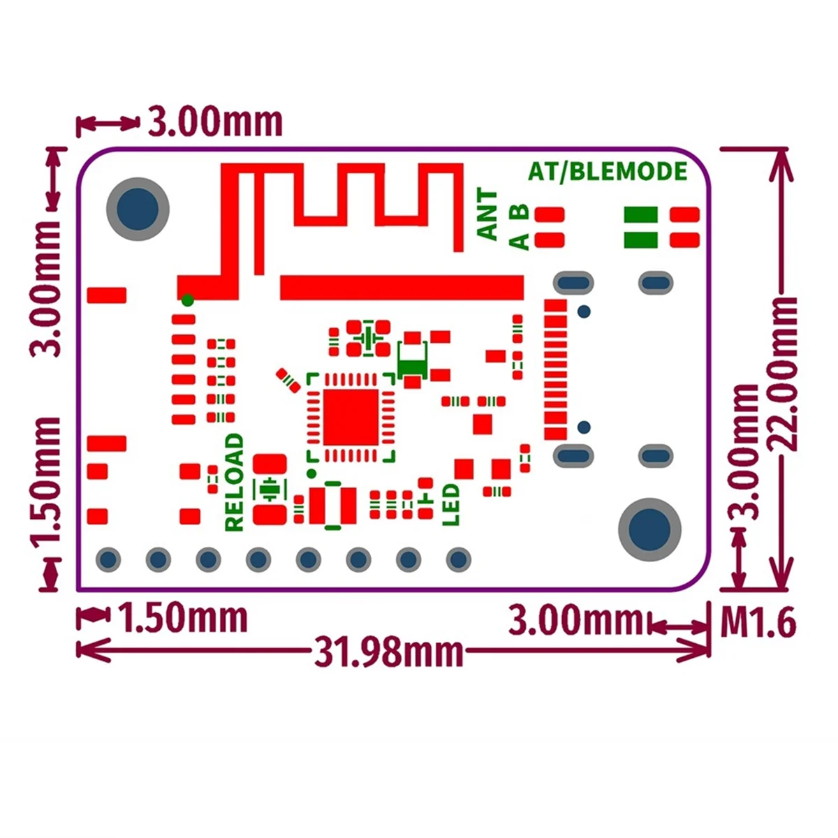 CH9143 Mini Module BLE/UART/USB Module BLE/USB to Serial/TTL UART Module