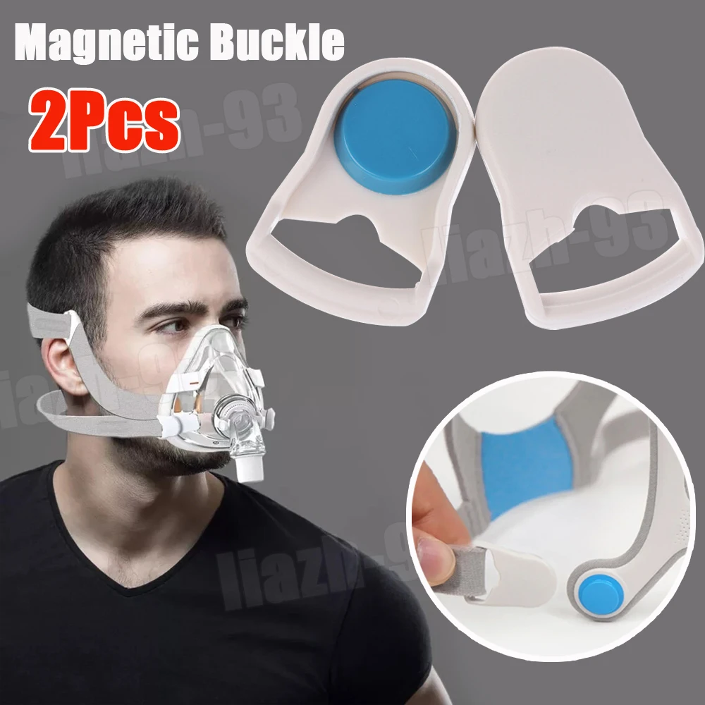 

1Pair CPAP Headgear Strap Quick-Disconnect Magnetic Headgear CPAP Clips Compatible For Resmed AirFit F20 N20